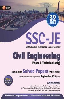 SSC 2020 : Junior Engineer Paper I - Civil Engineering - Topic-Wise Solved Papers 2008-2018