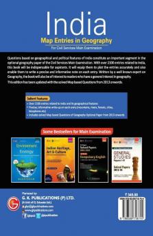 India Map Entries in Geography for Civil Services Main Examination 2ed