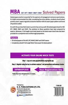MBA 2020-21 : Solved Papers (XAT|IIFT|NMAT|SNAP|CMAT)