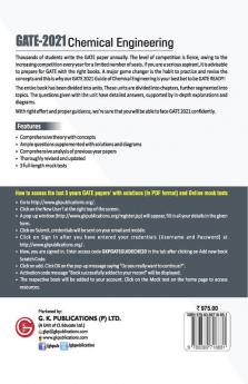 GATE 2021 - Guide - Chemical Engineering