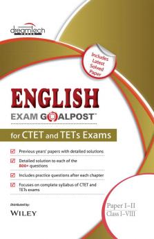 English Exam Goalpost for CTET and TETs Exams Paper I-II Class I-VIII 2021