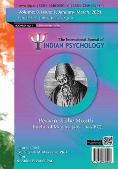 THE INTERNATIONAL JOURNAL OF INDIAN PSYCHOLOGY VOLUME 9 ISSUE 1 BOOKLET NO 1