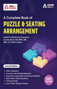 A Complete Book on Puzzles & Seating Arrangement Englsh Medium