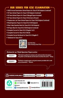 Model Specimen Papers for Economic Application: ICSE Class 10 for 2021 Examination
