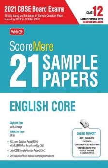 ScoreMore 21 Sample Papers For CBSE Board Exam 2021-22 – Class 12 English Core