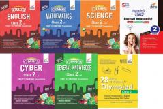 Olympiad Champs Science Mathematics English Logical Reasoning Cyber & GK Class 2 with 28 Mock Tests (set of 7 books) 2nd Edition