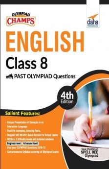Olympiad Champs English Class 8 with Past Olympiad Questions 4th Edition
