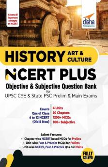History Art & Culture NCERT PLUS Objective MCQs for UPSC CSE & State PSC Prelim Exams