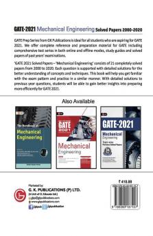 GATE 2021 - Solved Papers - Mechanical Engineering (2000-2020)