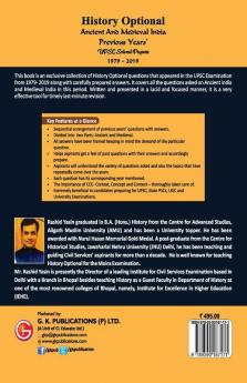 UPSC Previous Years' Solved Papers (1979-2019) - History Optional `Ancient & Medieval India'