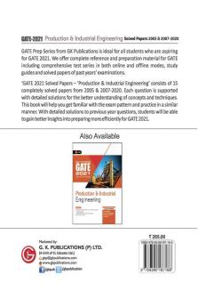 GATE 2021 - Production & Industrial Engineering - Solved Papers 2005 & 2007-2020