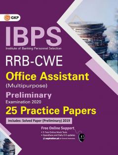 IBPS RRB-CWE Office Assistant (Multipurpose) Preliminary --25 Practice Papers
