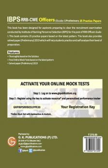 IBPS RRB-CWE Officers Scale I Preliminary --25 Practice Papers