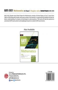 GATE 2021 - 21 Years Chapter-wise Solved Papers (2000-2020)- Mathematics