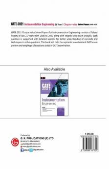 GATE 2021 - 21 Years' Chapter-wise Solved Papers (2000-2020) - Instrumentation Engineering