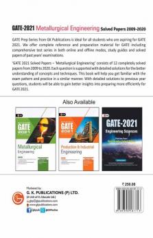 GATE 2021 Metallurgical Engineering Solved Papers (2009-2020)