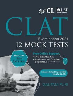 CLAT 2021 : 12 Mock Tests