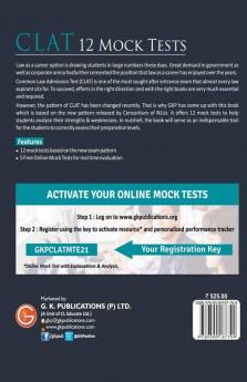 CLAT 2021 : 12 Mock Tests