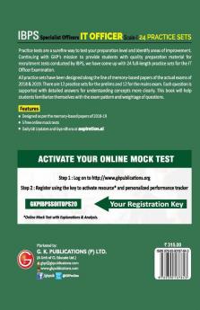 IBPS 2020 : Specialist Officers - IT Officer Scale I (Preliminary & Mains) - 24 Practice Sets