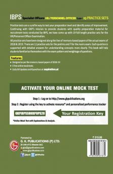 IBPS 2020 : Specialist Officers - HR/Personnel Officer Scale I (Preliminary & Mains)- 19 Practice Sets