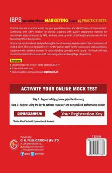 IBPS 2020 : Specialist Officers - Marketing Scale I (Preliminary & Mains)- 15 Practice Sets