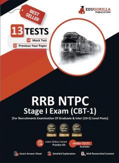 RRB NTPC Stage 1 (CBT-1) Exam 2022 | 1300+ Solved MCQ Questions (10 Mock Tests + 3 Previous Year Papers) | Free Access to Online Tests