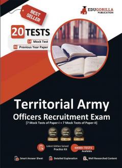 Territorial Army Officers Recruitment Exam 2022 (Paper I & II) | 14 Mock Tests + 6 Previous Year Papers (2000+ Solved Questions) | Free Access to Online Tests