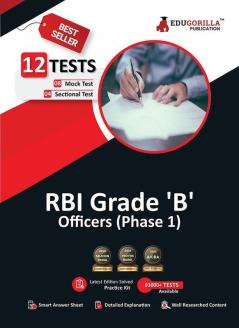 RBI Grade B Officer's Phase I (Prelims) Exam 2023 (English Edition) - 8 Mock Tests and 4 Sectional Tests (1800 Solved Questions) with Free Access to Online Tests