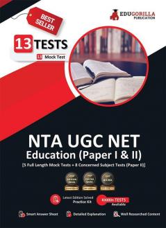 NTA UGC NET/JRF Education Book 2023 (English Edition) - 5 Mock Tests (Paper I and II) 8 Concerned Subject Tests (1500 Solved Questions) with Free Access to Online Tests