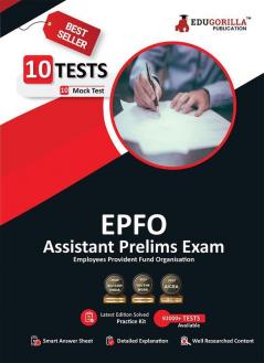 UPSC EPFO Assistant Prelims Exam Preparation Book 2023 (English Edition) - 10 Full Length Mock Tests (1000 Solved Questions) with Free Access to Online Tests