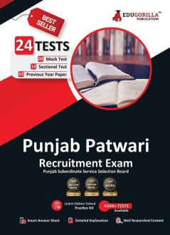 Punjab Patwari Recruitment Exam 2023 - 8 Mock Tests 14 Sectional Tests and 2 Previous Year Papers (1400 Solved Questions) with Free Access To Online Tests