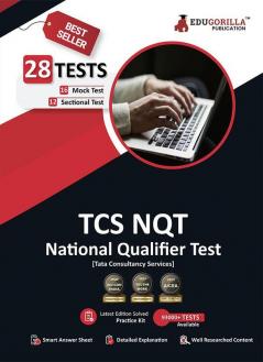 TCS NQT 2024 : National Qualifier Test - 16 Mock Tests (Part A and B) and 12 Sectional Tests (1000 Solved Questions) with Free Access to Online Tests