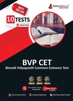 BVP CET Book 2023 : Bharati Vidyapeeth Common Entrance Test - 10 Full Length Mock Tests (2000 Solved Objective Questions) with Free Access to Online Tests