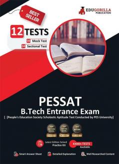 PESSAT 2024 : Guide Book for Admission to B.Tech (Mathematics Physics Chemistry English) - 10 Full Length Mock Tests with Free Access to Online Tests
