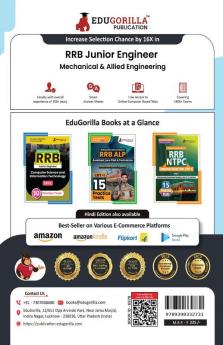 RRB JE ME CBT-1 : Mechanical & Allied Engineering Exam Book 2023 (English Edition) | Computer Based Test | 15 Practice Tests (1500 Solved MCQs) with Free Access To Online Tests