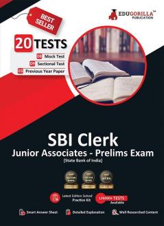 SBI Clerk Junior Associates Prelims Exam 2024 (English Edition) - 8 Mock Tests 9 Sectional Tests and 3 Previous Year Papers (1400 Solved Questions) with Free Access to Online Tests