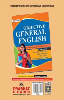 General English Book for all Government & Competitive Exams (Bank SSC Defense Management (CAT XAT GMAT) Railway Police Civil Services Examinations)