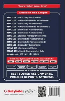 BECC-104 Mathematical Methods in Economics - II