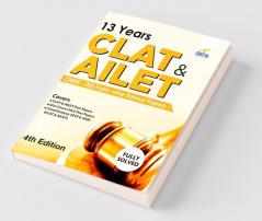13 Years CLAT & AILET (2008 - 20) Topic-wise Solved Papers 4th Edition