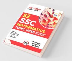 52 SSC Mathematics Topic-wise Solved Papers (2010 - 2021) - CGL CHSL MTS CPO 4th Edition