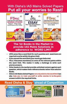 8 Years UPSC Civil Services IAS Mains General Studies Papers 1 to 4 Year-wise Solved (2013 - 2020) 2nd Edition
