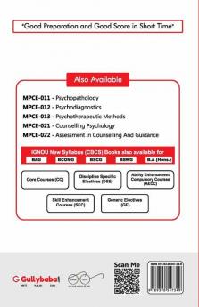 MPCE-012 PSYCHODIAGNOSTICS
