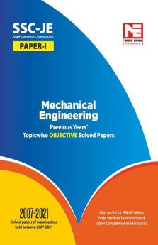SSC JE 2021: Mechanical Engineering Preivous Years Topicwise Objective Solved Papers