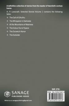 H. P. Lovecraft Selected Stories Vol 1