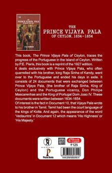 The Prince Vijaya Pala of Ceylon 1634-1654