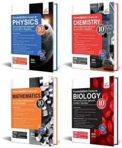 Foundation Course in Physics Chemistry Mathematics & Biology for JEE| NEET| Olympiad Class 10 - 5th Edition