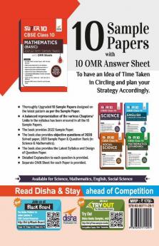Super 10 CBSE Class 10 Mathematics (Basic) 2021-22 Term I Sample Papers with OMR Sheets