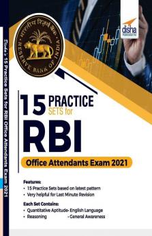15 Practice Sets for RBI Office Attendants Exam 2021