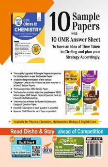 Super 10 CBSE Class 12 Chemistry 2021-22 Term I Sample Papers with OMR Sheets
