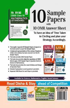 Super 10 CBSE Class 10 Mathematics (Standard) 2021-22 Term I Sample Papers with OMR Sheets
